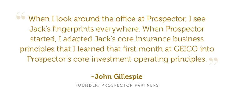 Prospector John Gillespie Blog Quote